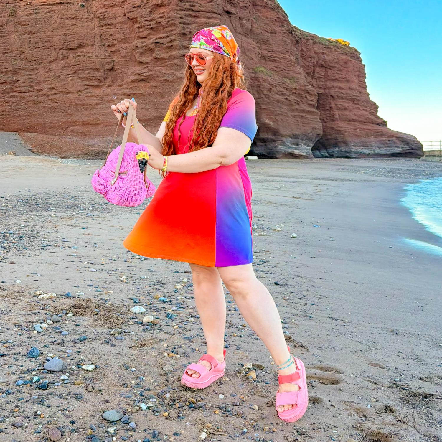 A-Linien-Minikleid „Vanessa“ – Rainbow