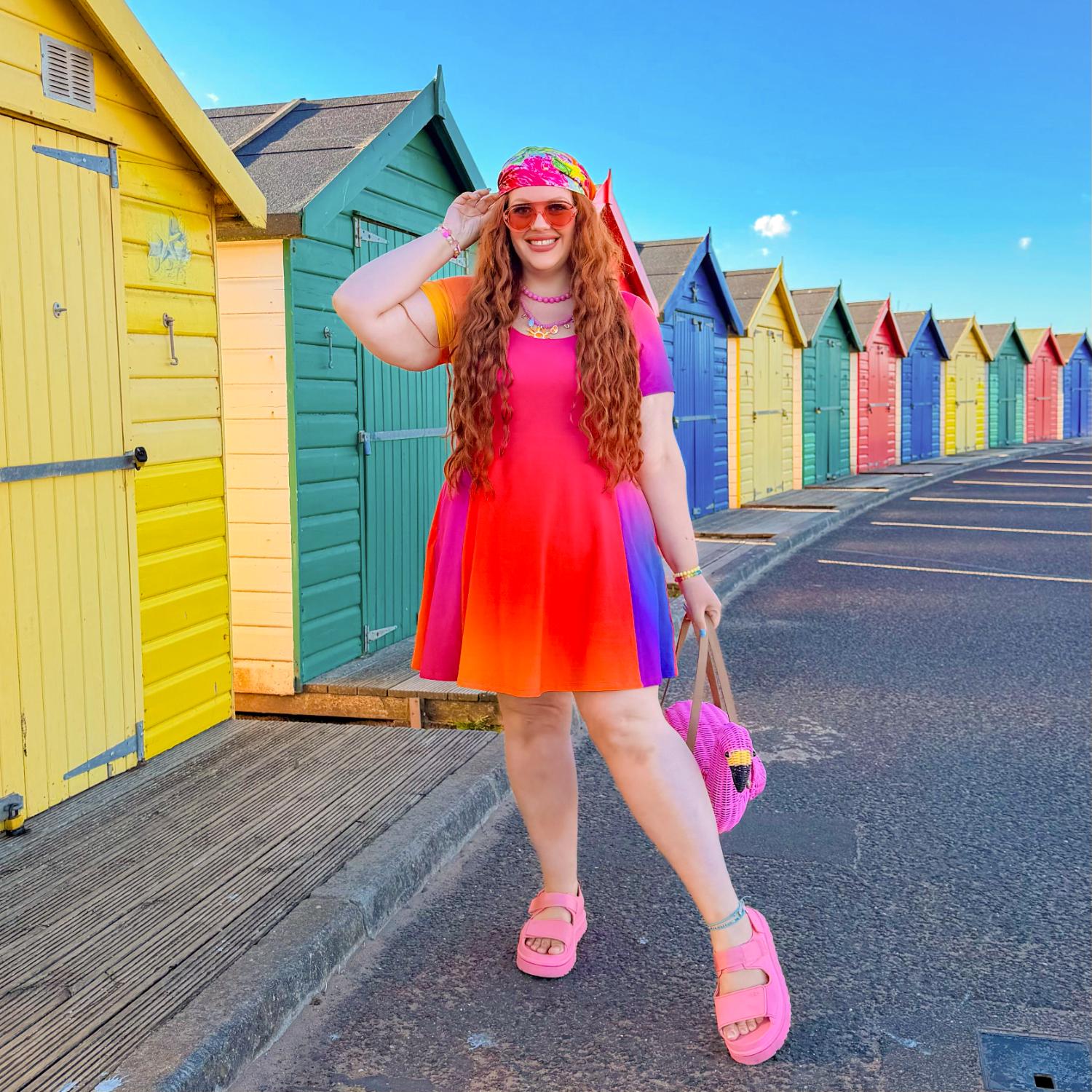A-Linien-Minikleid „Vanessa“ – Rainbow