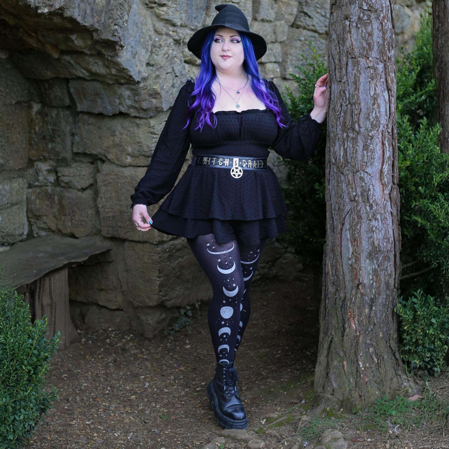 80 Den Blickdichte Strumpfhose - Moon Phases