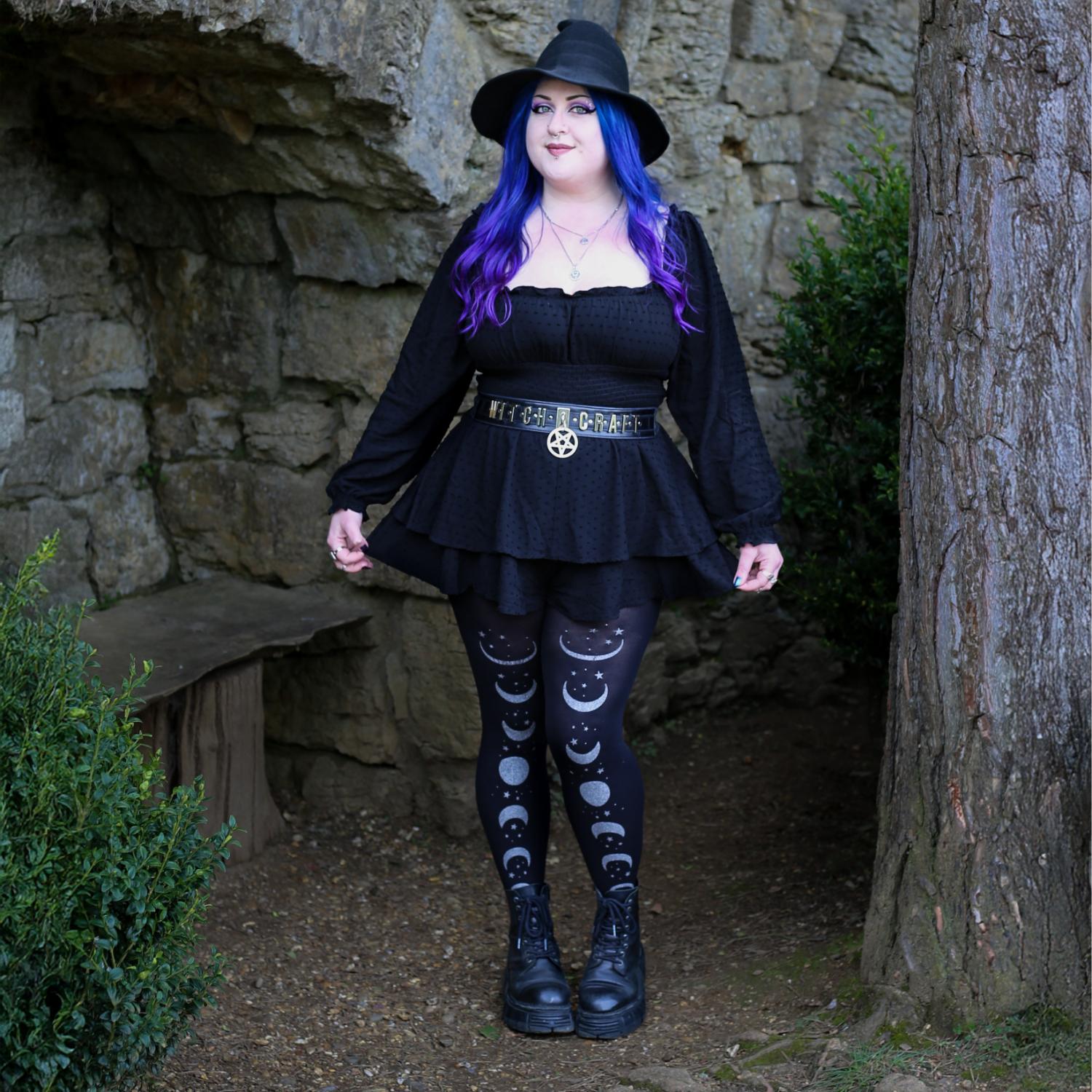 80 Den Blickdichte Strumpfhose - Moon Phases