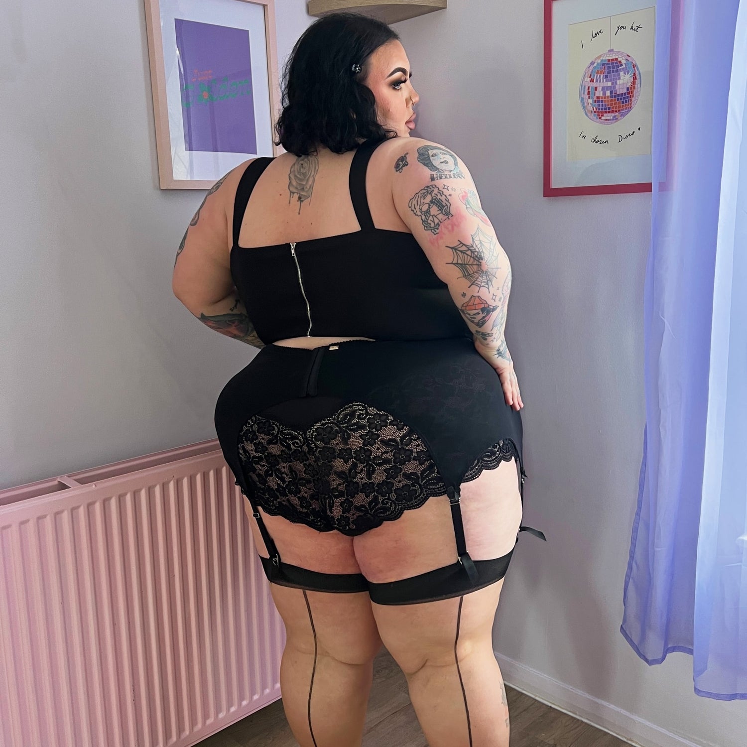 Schwarz Hüftgürtel Betty