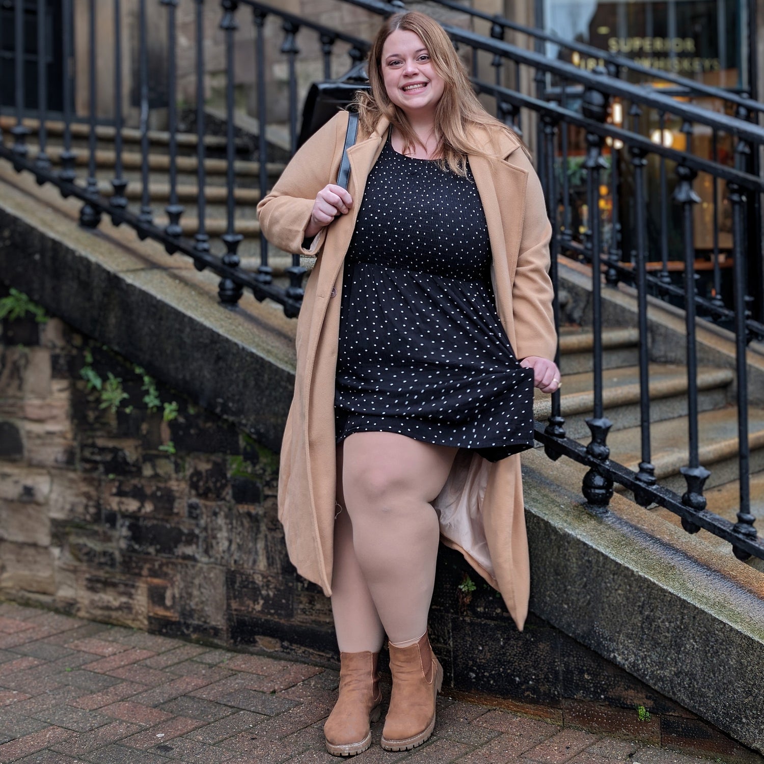 Rajstopy Huggy Light Support - Builders Tea