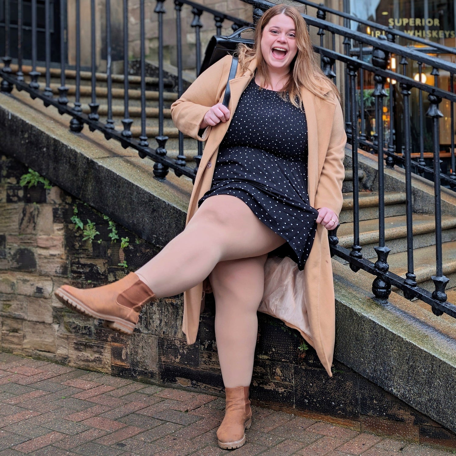 Rajstopy Huggy Light Support - Builders Tea