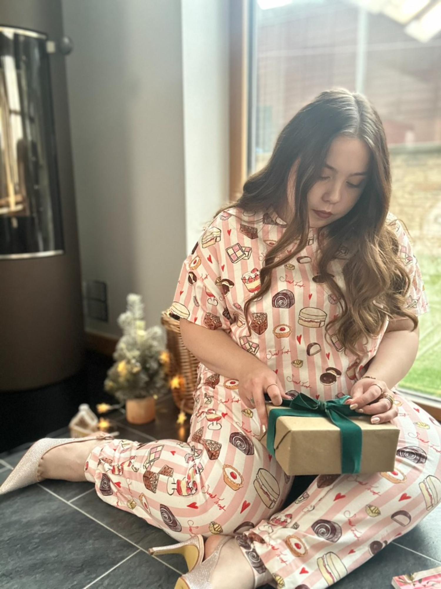 Bio-Baumwoll-Pyjama-T-Shirt – Boxy-Fit - Sweet Treat