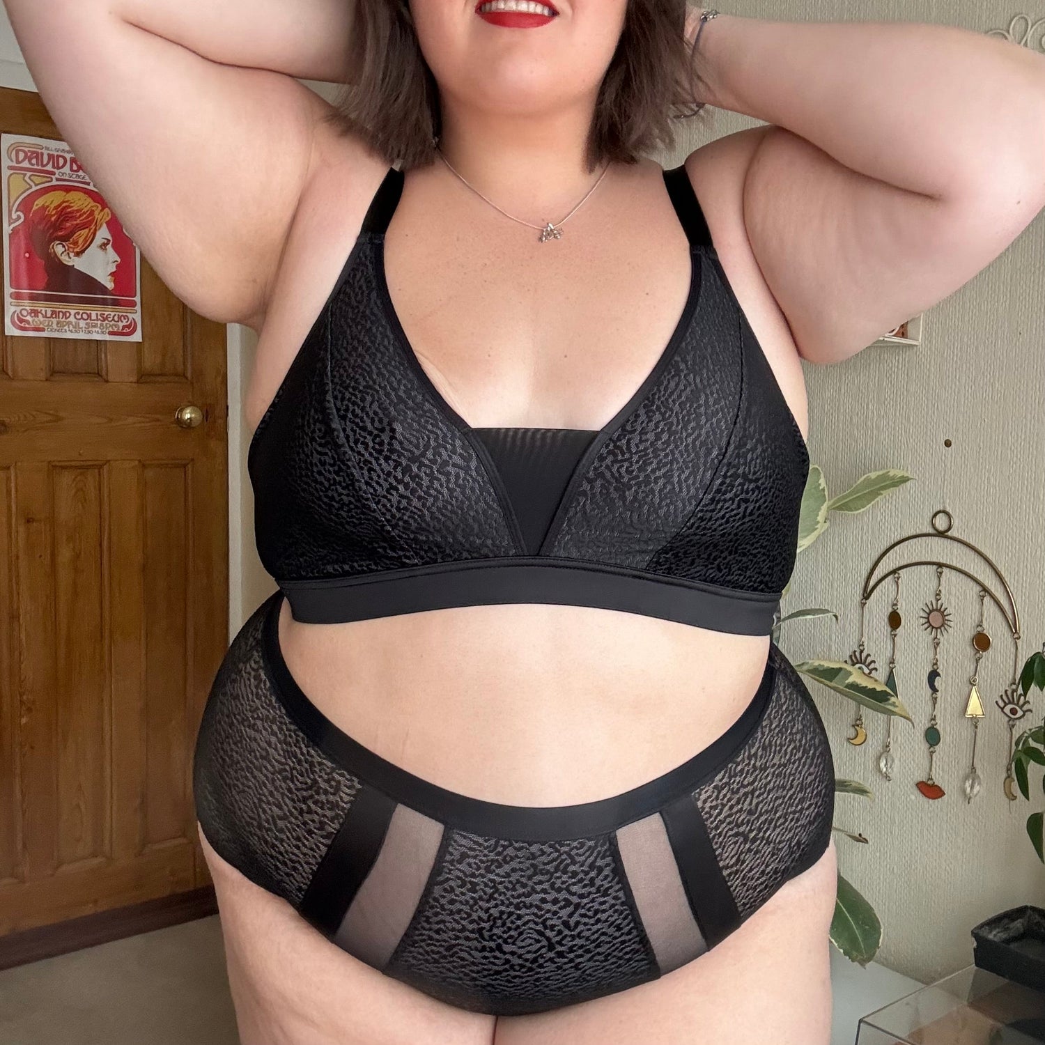 Heltrosa i ekologisk bomull - Leopard