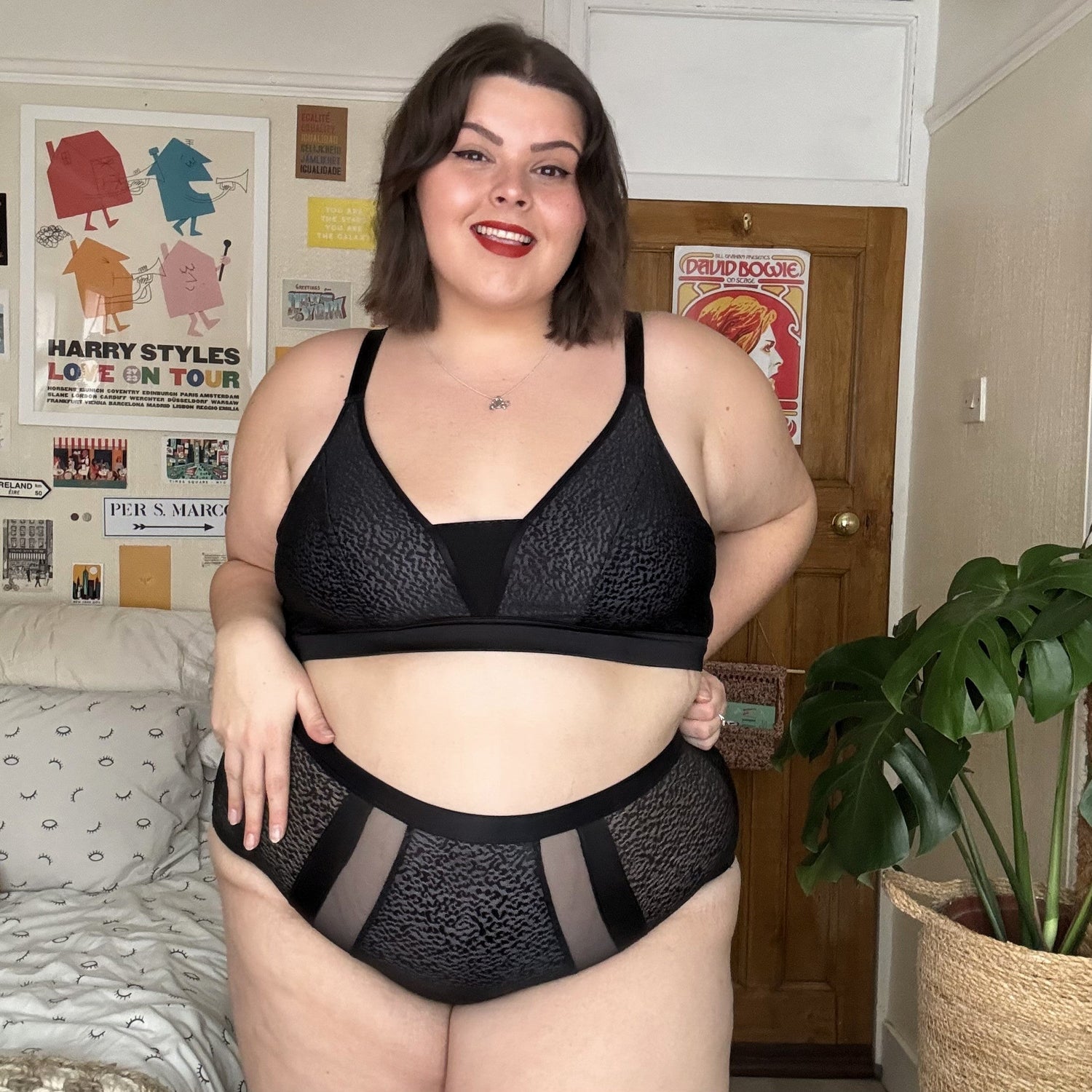 Heltrosa i ekologisk bomull - Leopard