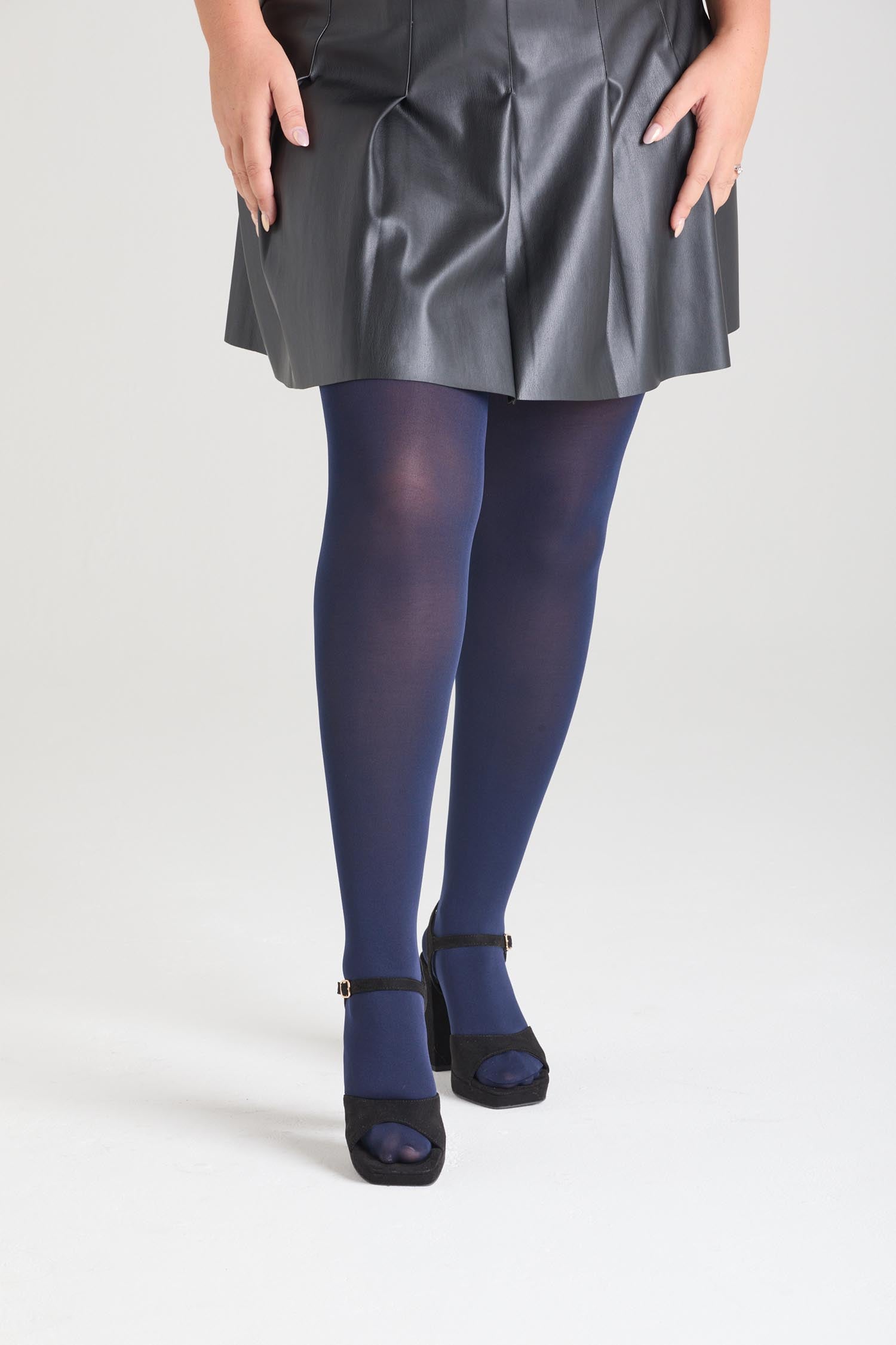 80 Denier Tights - Marinblå