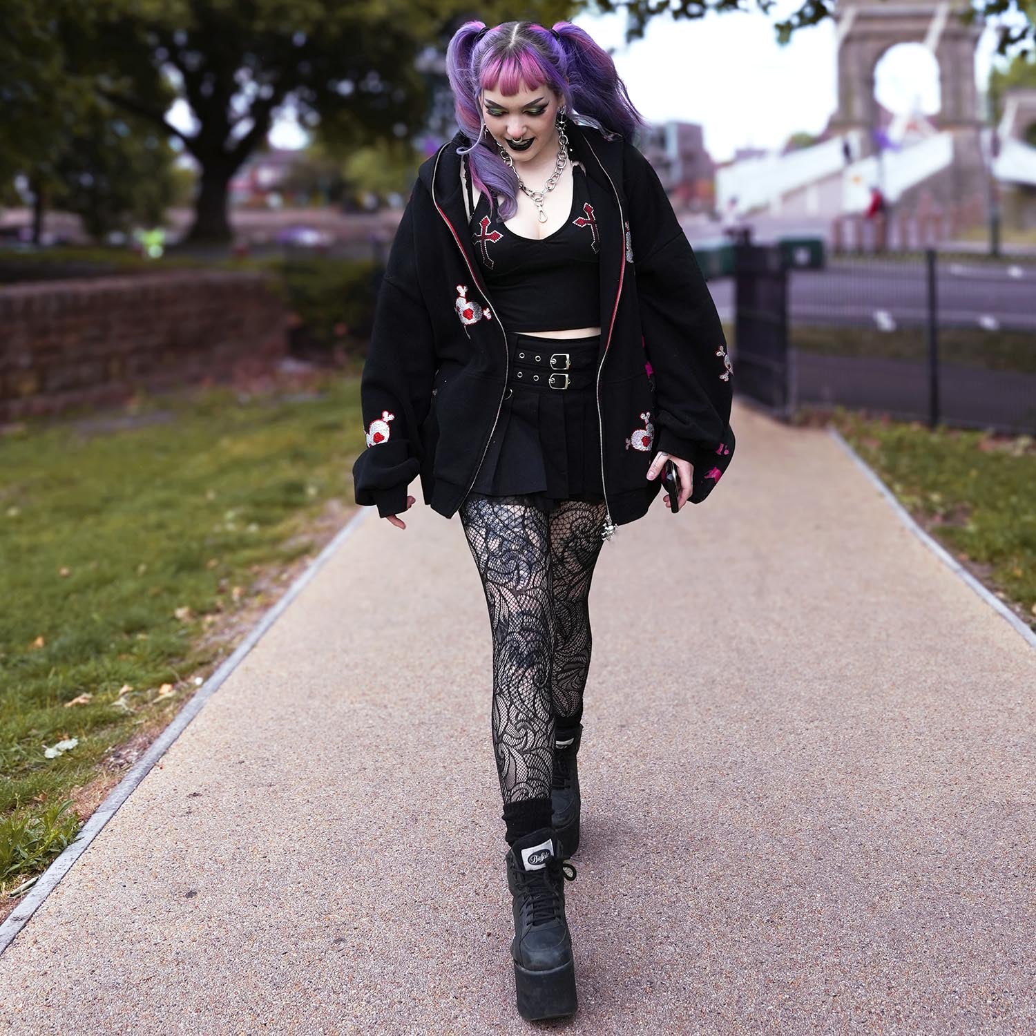 Thighs The Limit Fishnetz Timewarp - Schwarz