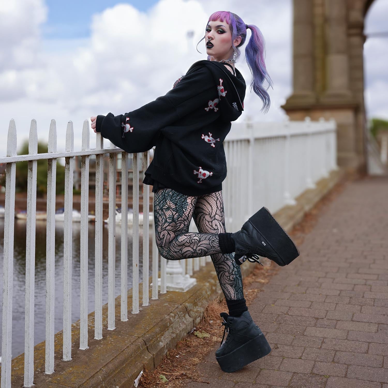 Thighs The Limit Fishnetz Timewarp - Schwarz