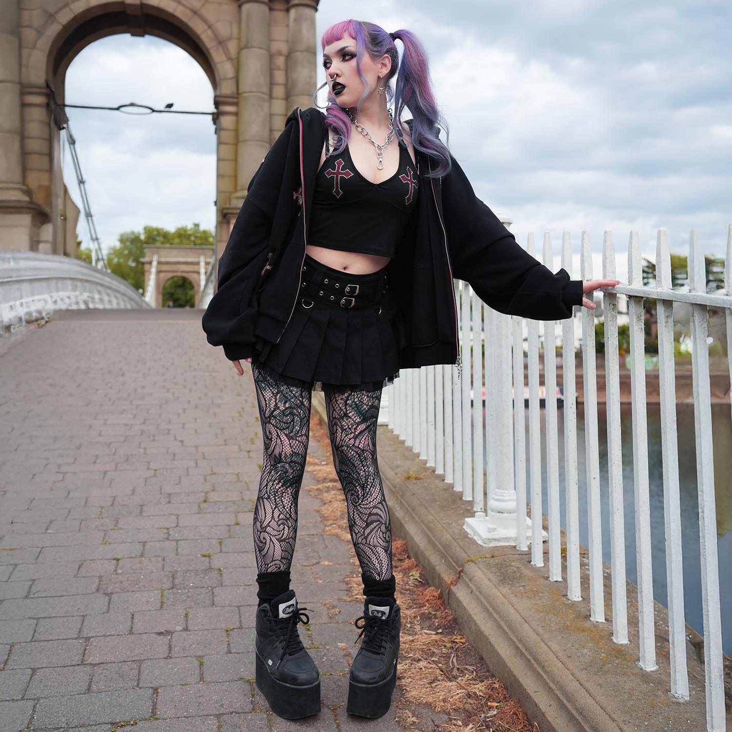 Thighs The Limit Fishnetz Timewarp - Schwarz