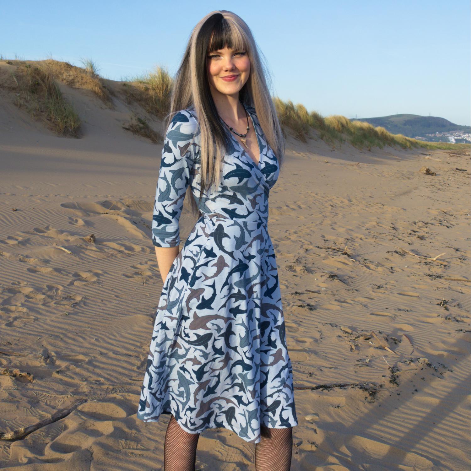 Wickelkleid – Haie