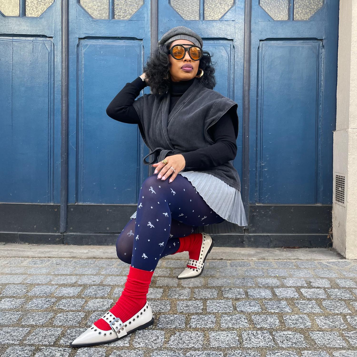 Blickdichte Strumpfhose - Dinky Horses