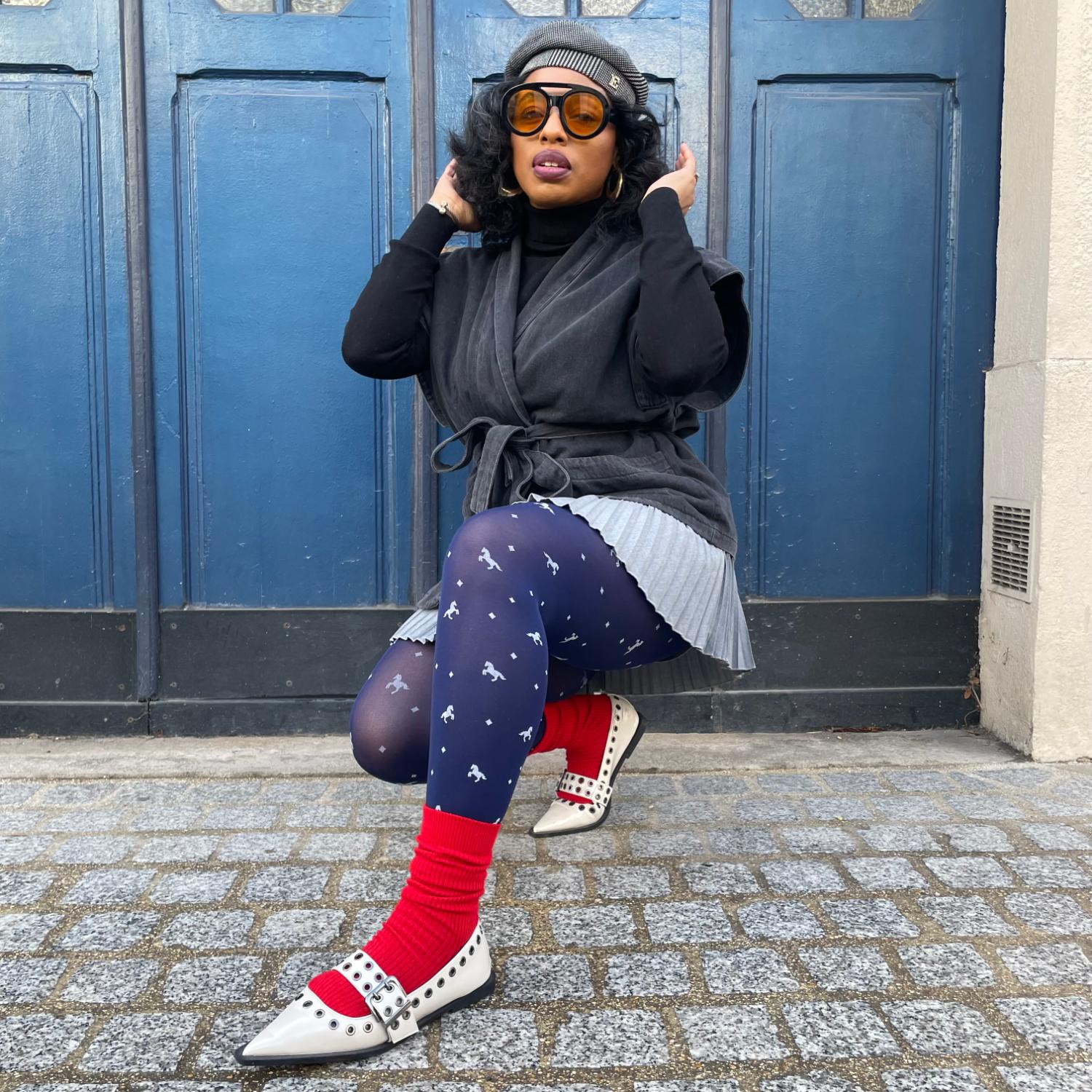 Blickdichte Strumpfhose - Dinky Horses