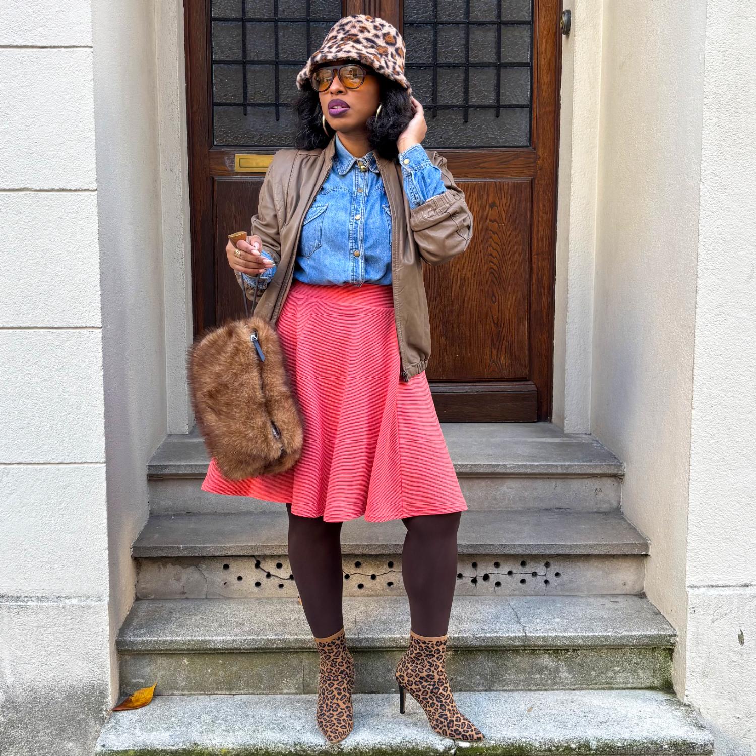 Spódnica Ottoman Flare - Spiced Coral