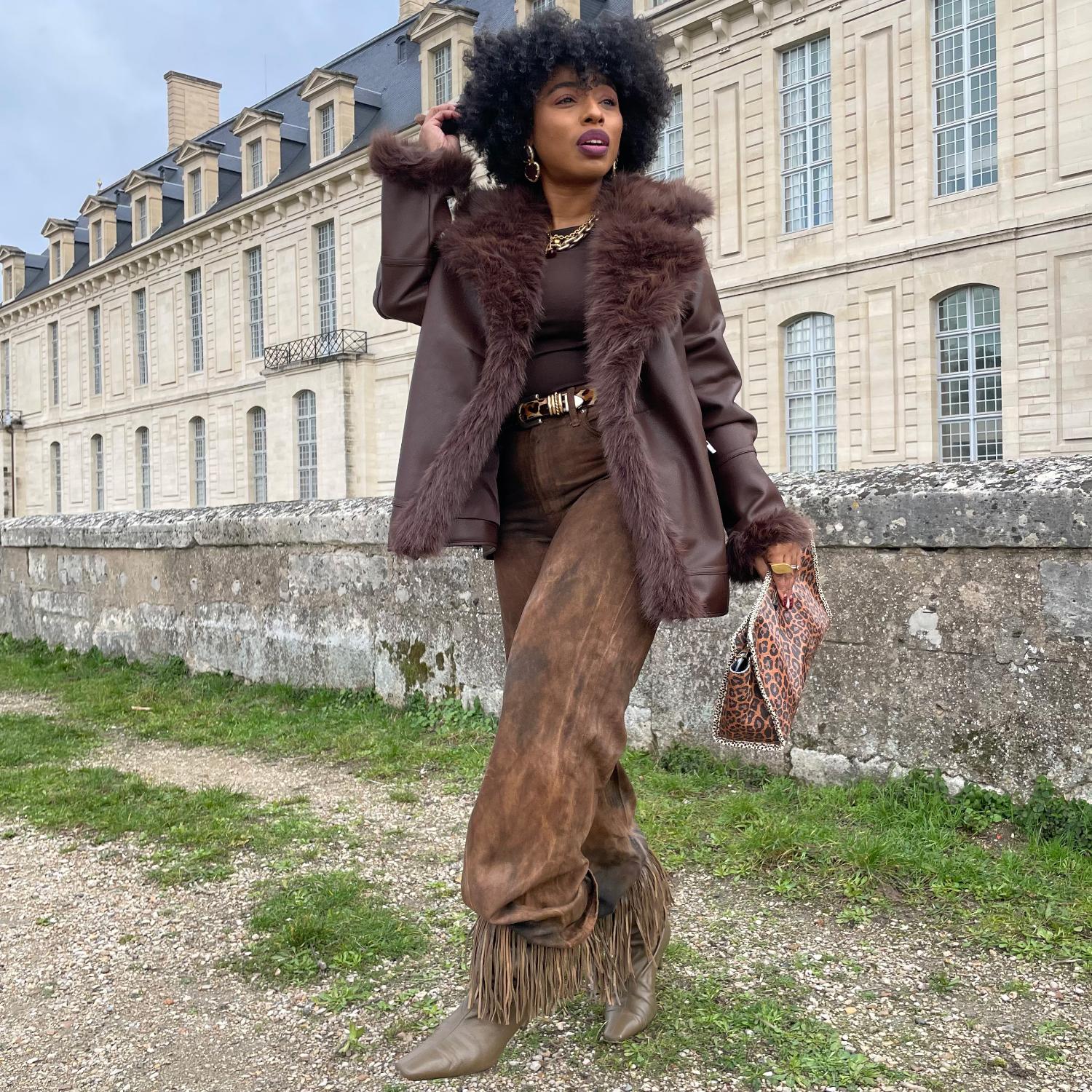 Amelia Aviator Jacke – Braun