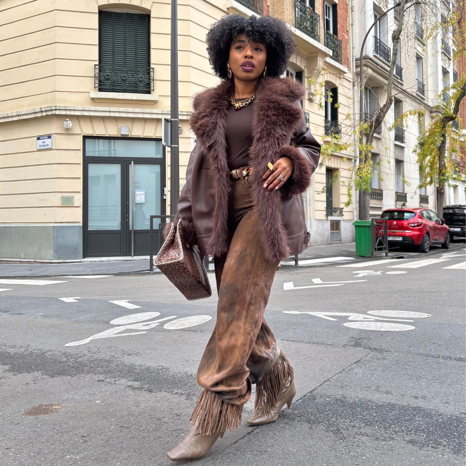 Amelia Aviator Jacke – Braun