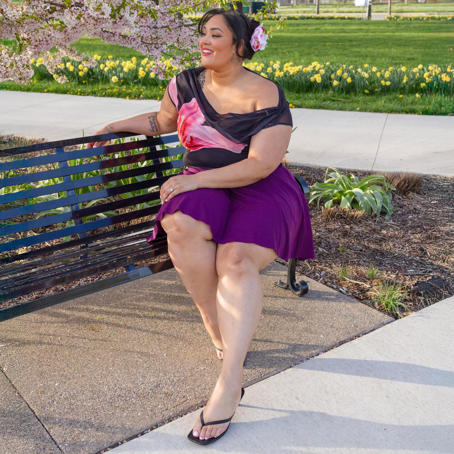 Mini-Skaterrock - Mulberry