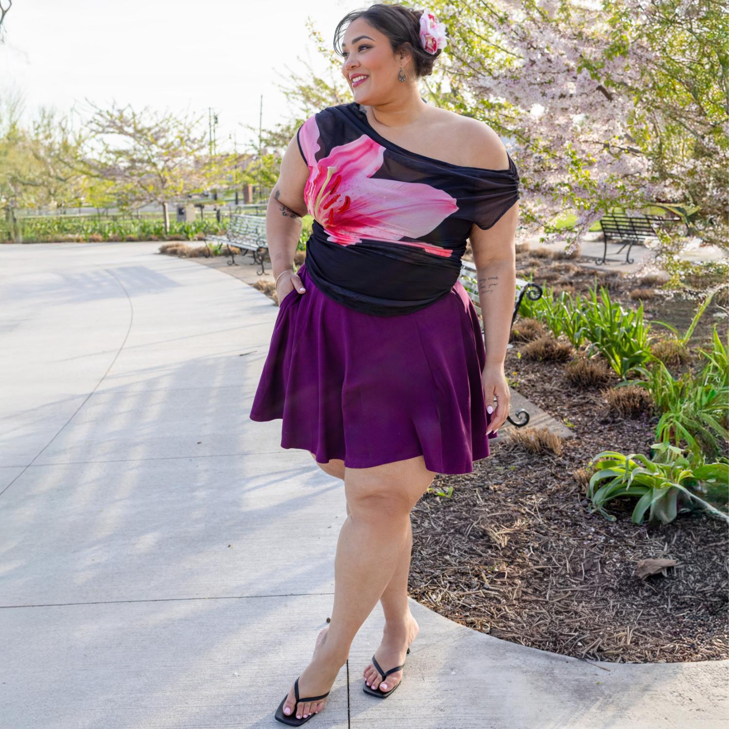 Mini-Skaterrock - Mulberry