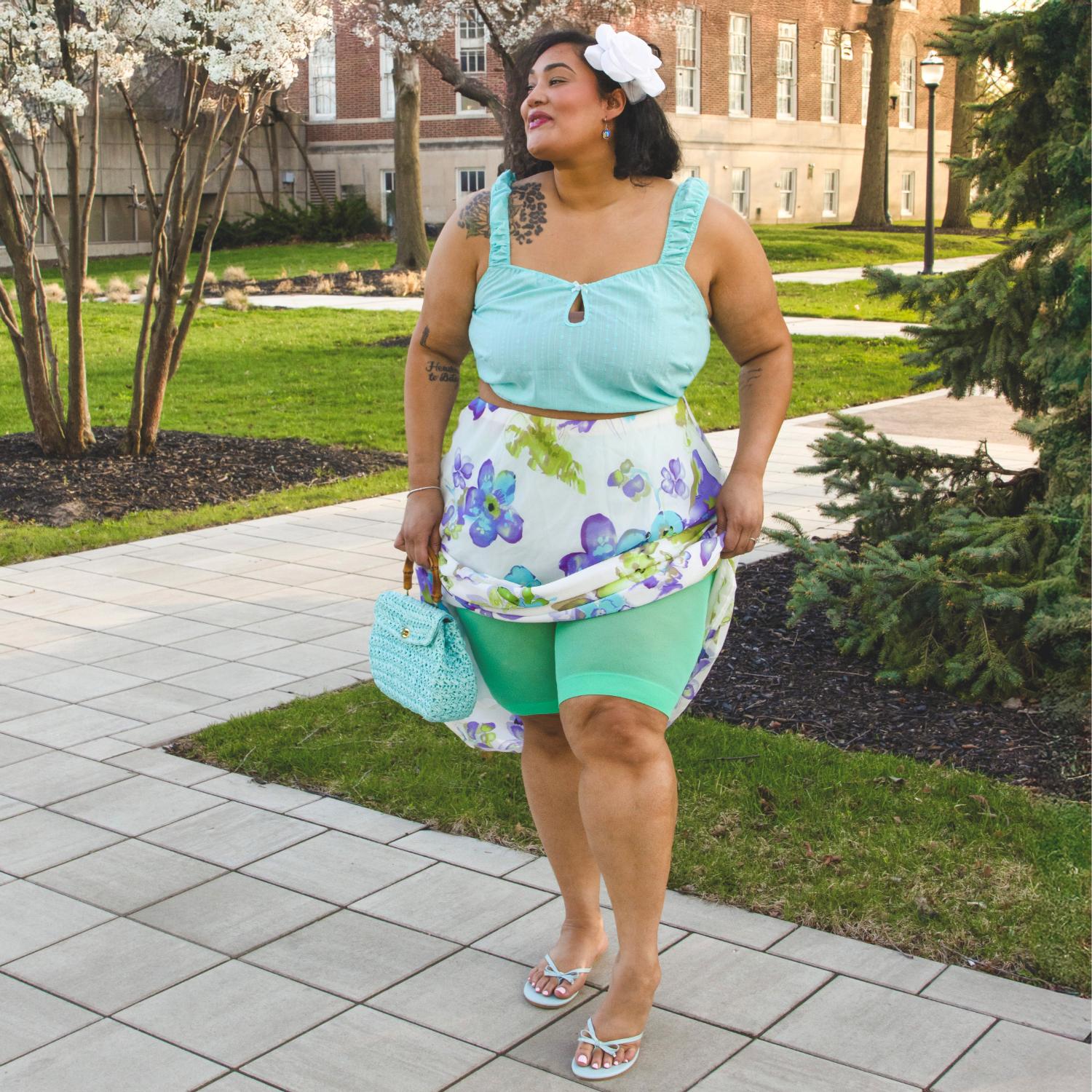 Stay Cool Chub Rub Shorts - Mint Leaf