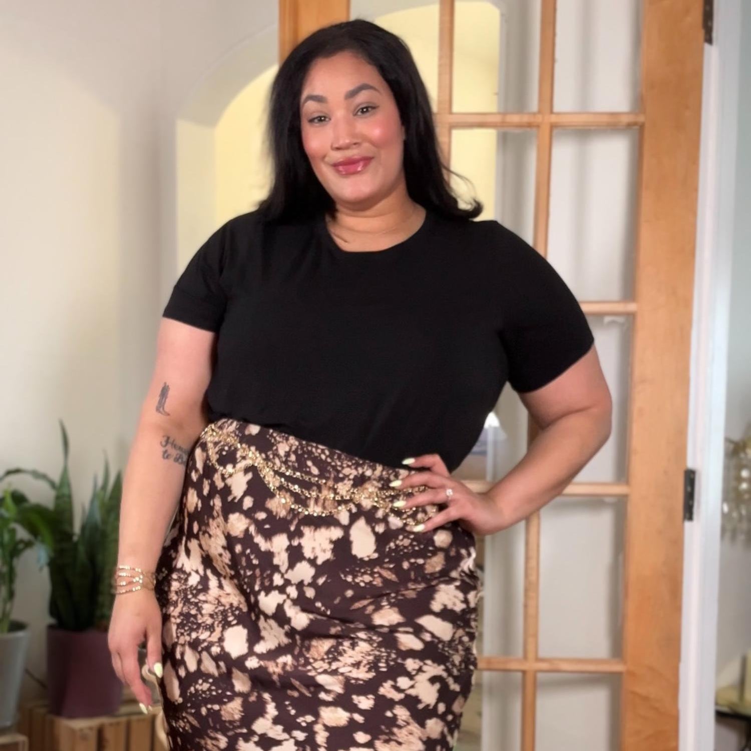 Cooling Eco-Viscose Rundhals-T-Shirt - Schwarz