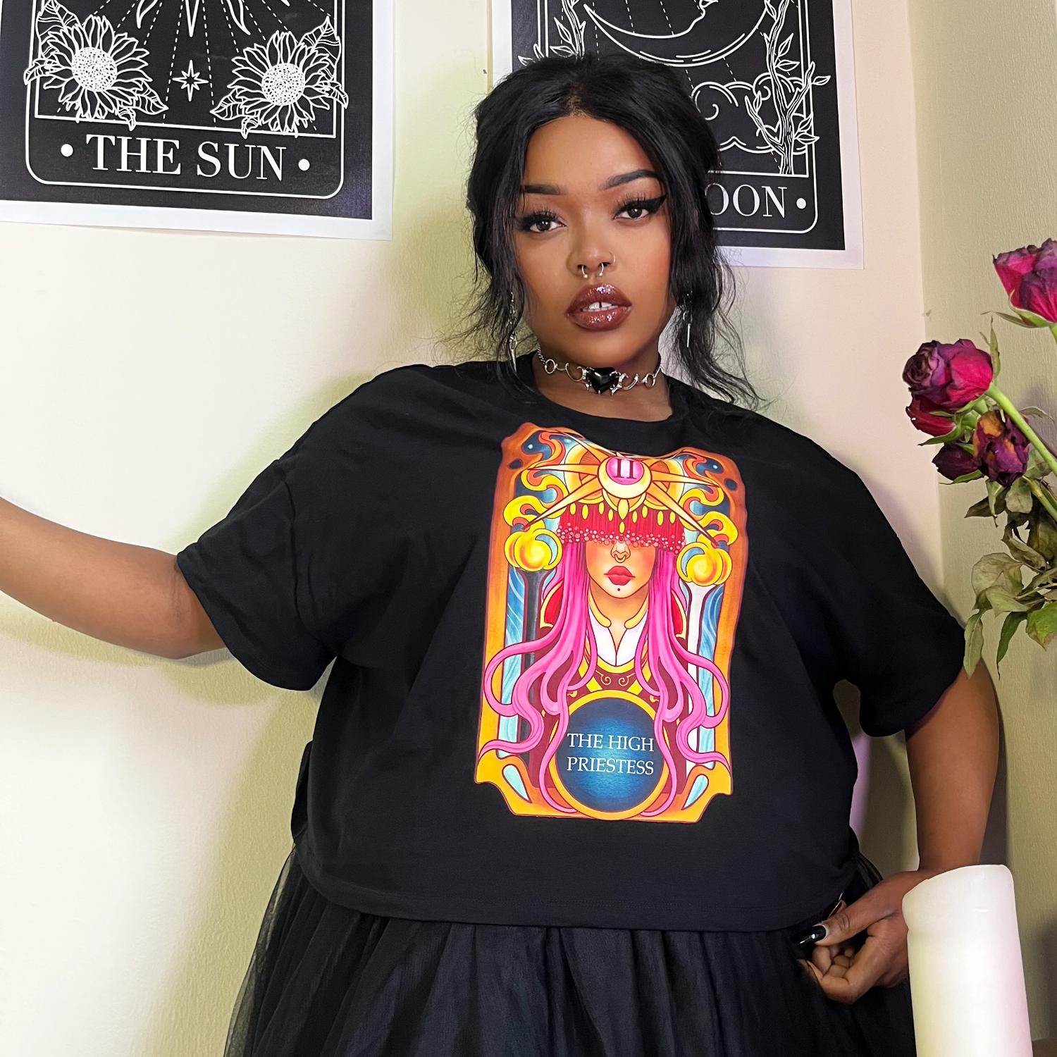 Major Arcana Boxy Tee - II Die Hohepriesterin