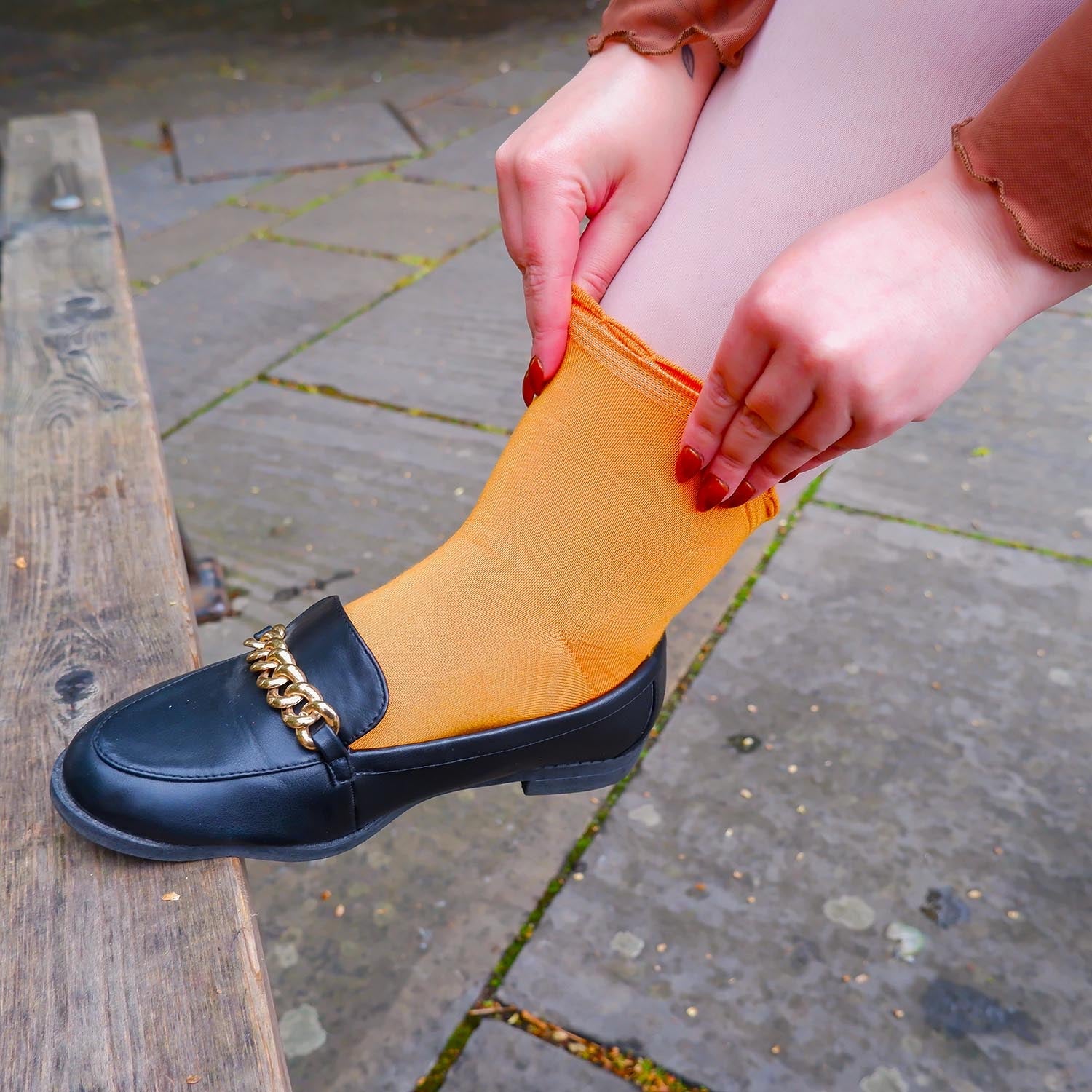 Bambus-Kurzsocke - 3 Paar in Starfish