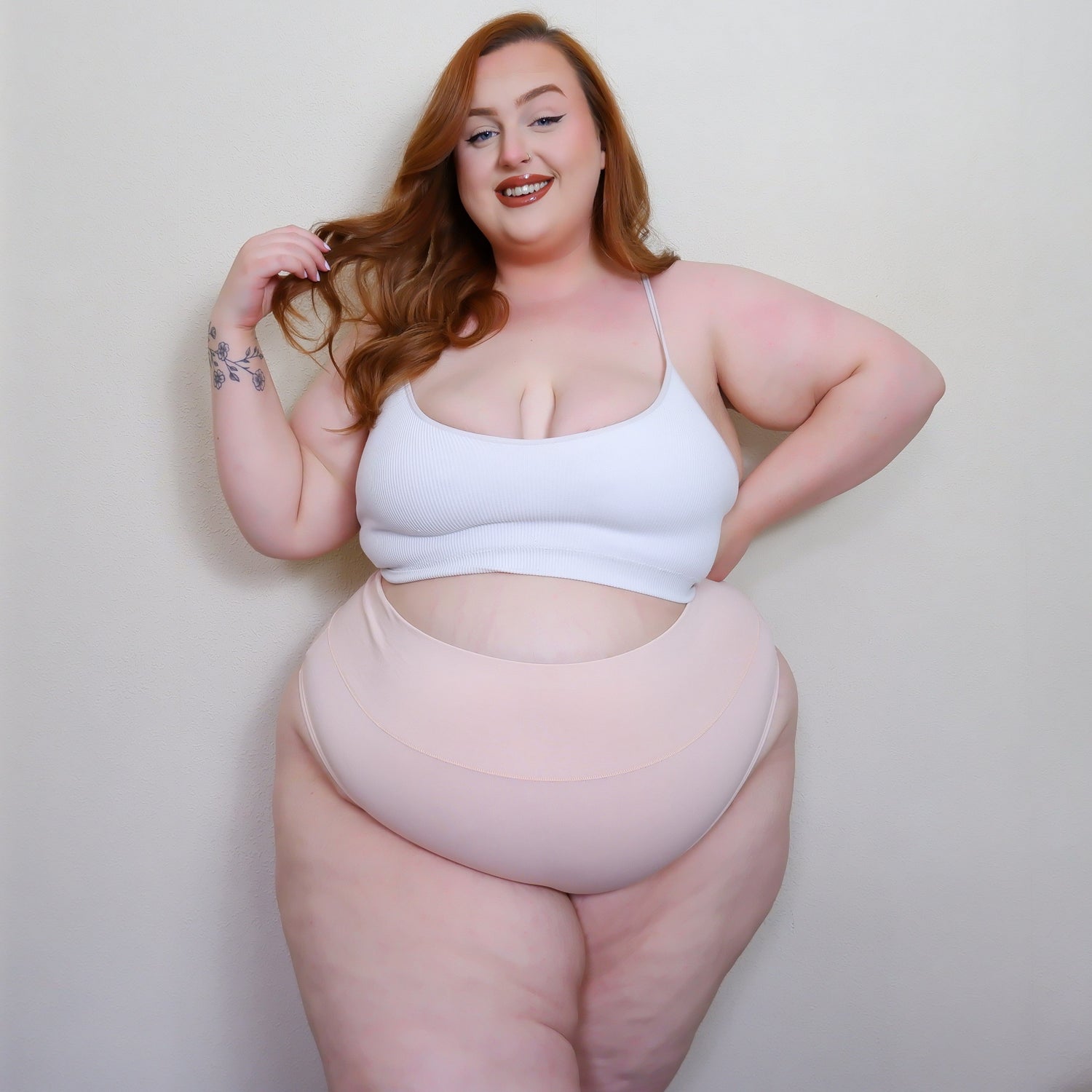 Bio-Baumwolle Cheeky High Leg Slips- Ballet Pink