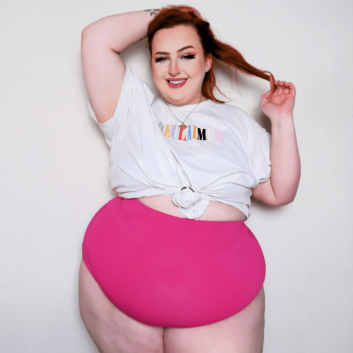 Organiczne bawełniane majtki z bardzo wysokim stanem - Barbara