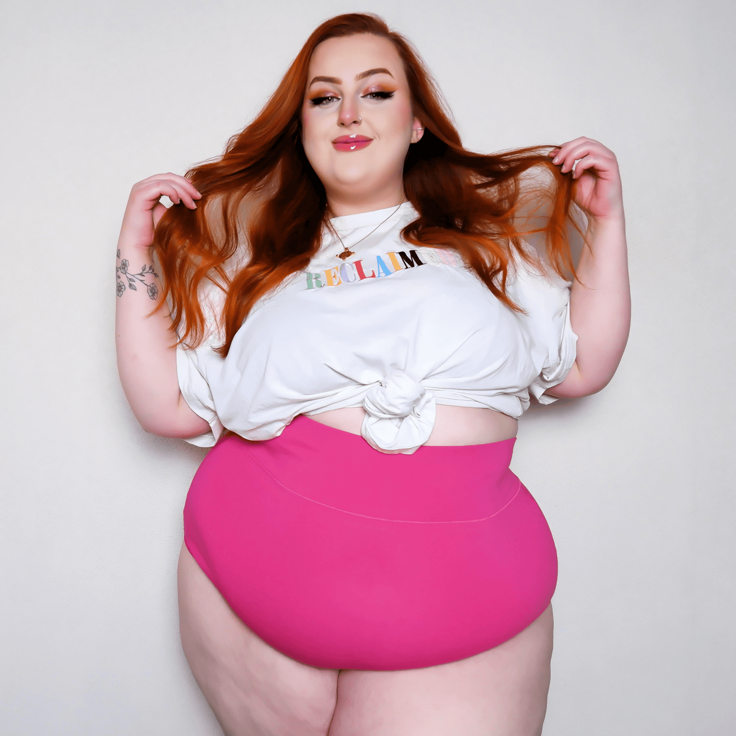 Ekologisk bomullsbyxa med superhög midja - Barbara