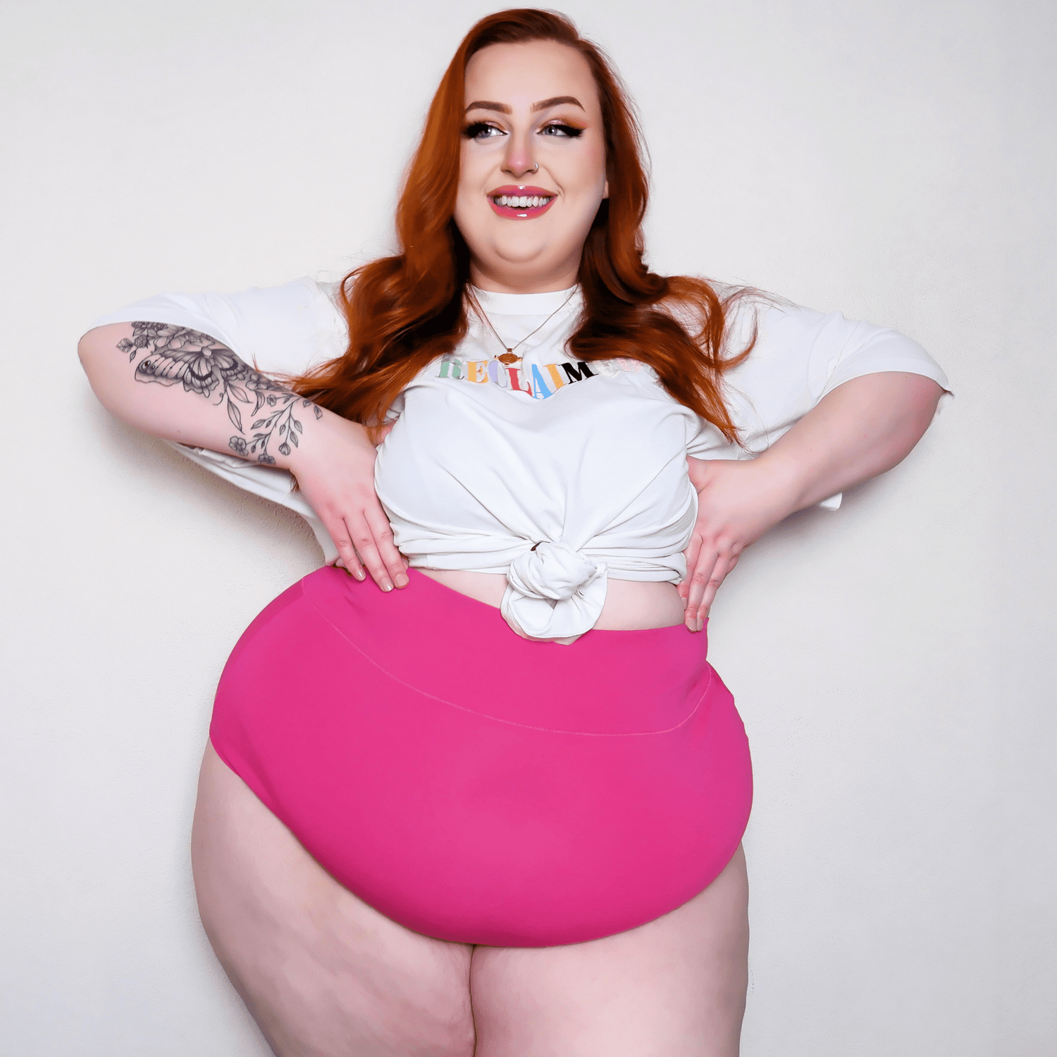 Organiczne bawełniane majtki z bardzo wysokim stanem - Barbara