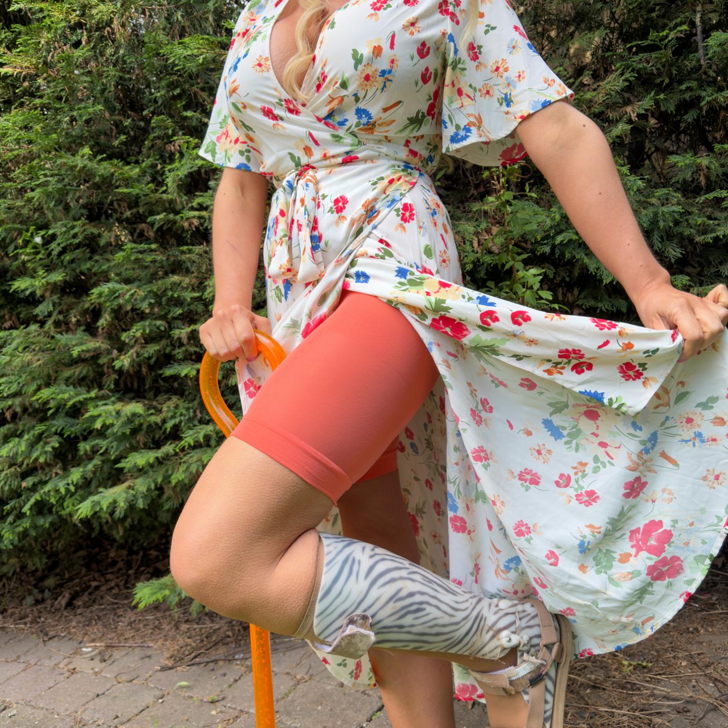 Stay Cool Chub Rub Shorts - Hot Coral