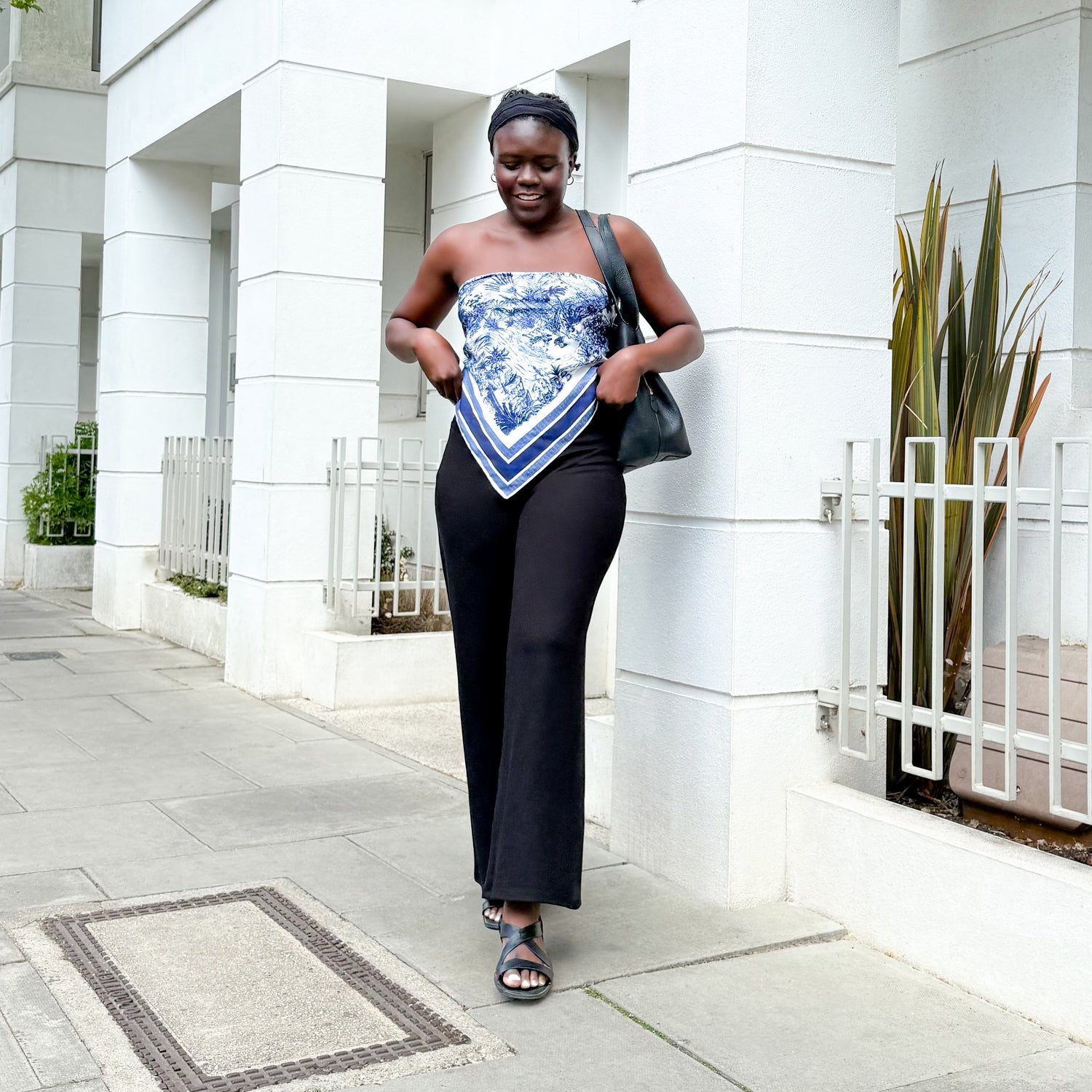 Leggings mit weitem Bein - Schwarz