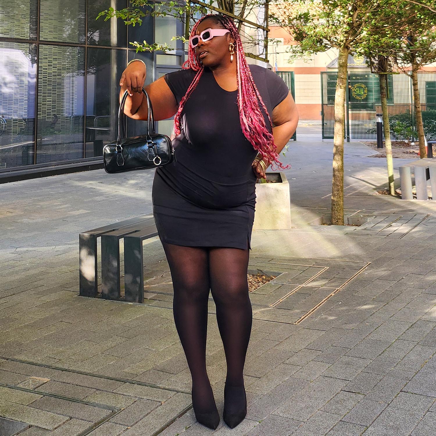 50 Den Halbblickdichte Halo Strumpfhose – Liquorice
