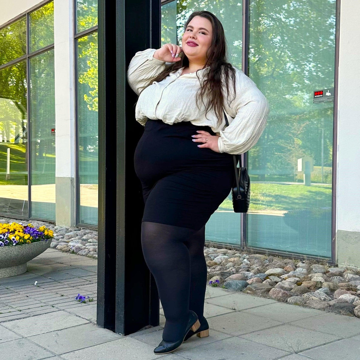 Huggy Leicht stützende Strumpfhose - Schwarz