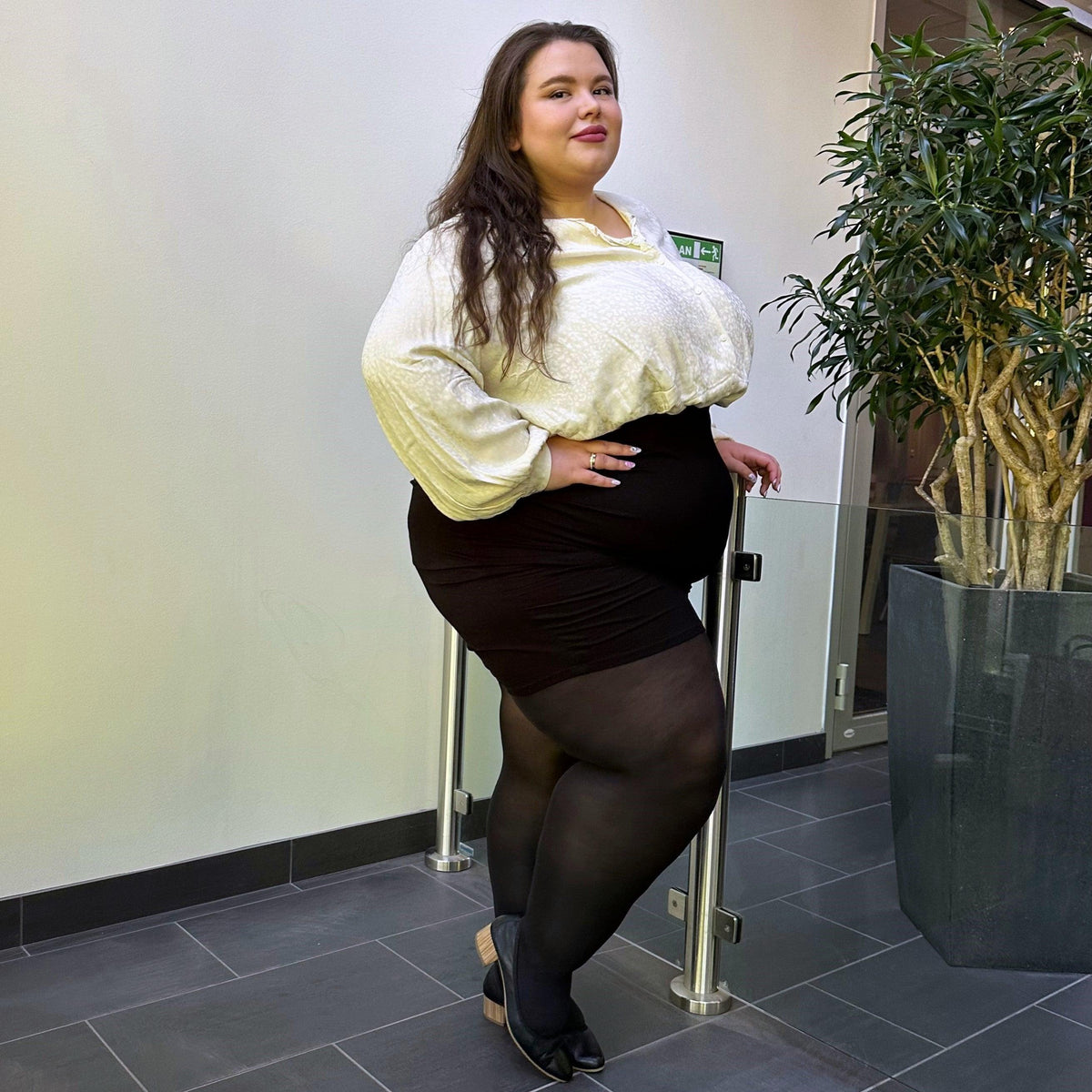 Huggy Leicht stützende Strumpfhose - Schwarz