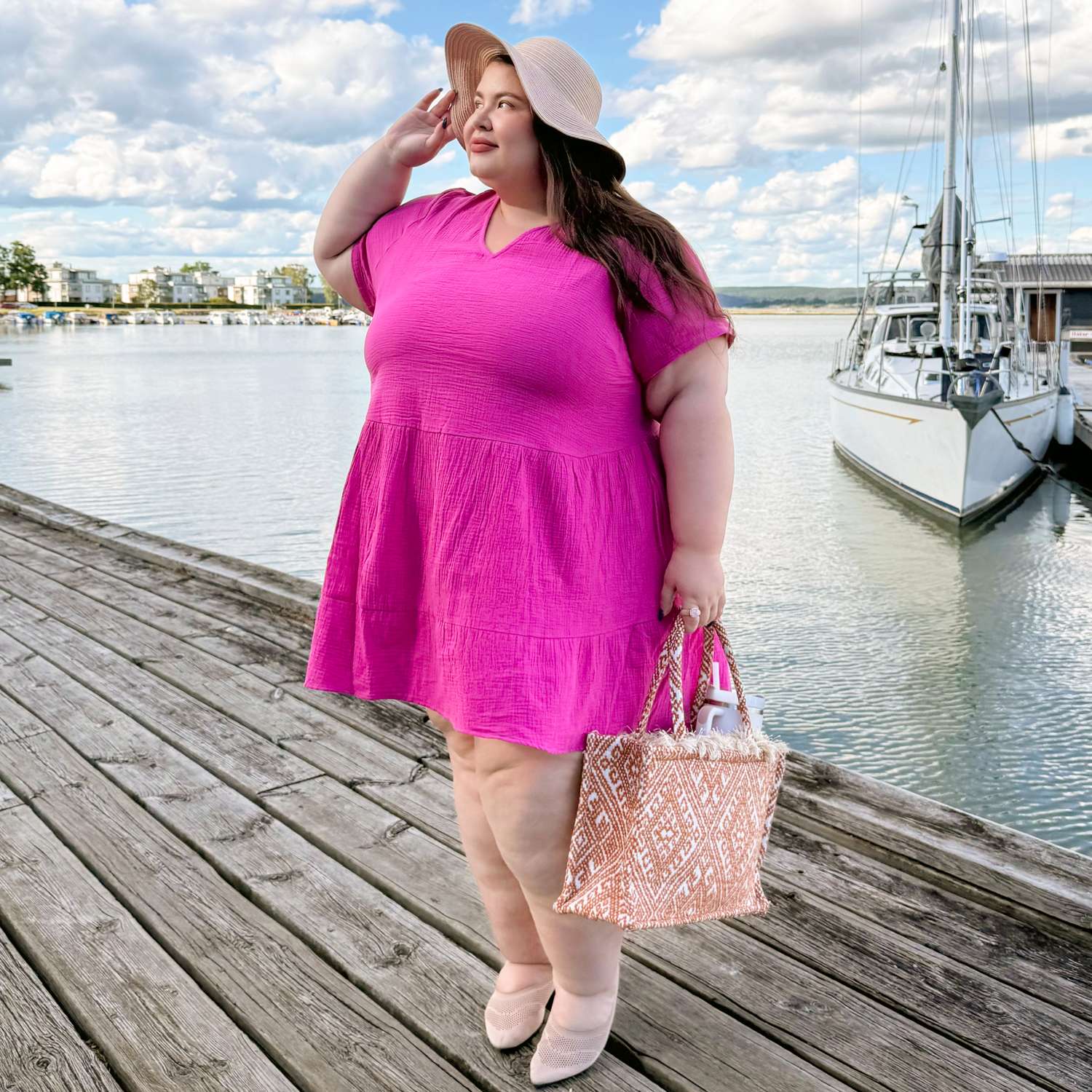 Amrita Kurze Kleid aus Baumwoll-Musselin – Peony