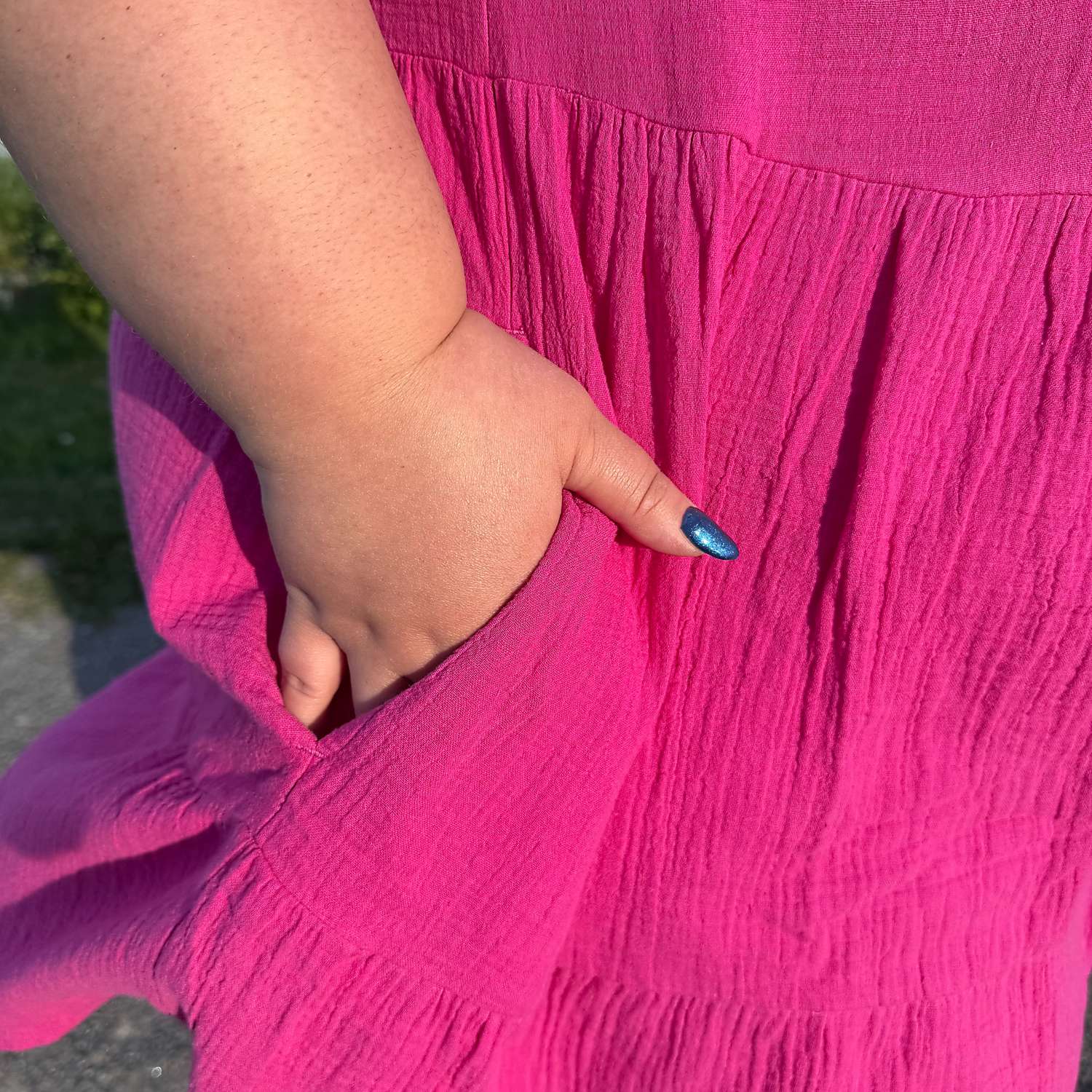 Amrita Kurze Kleid aus Baumwoll-Musselin – Peony