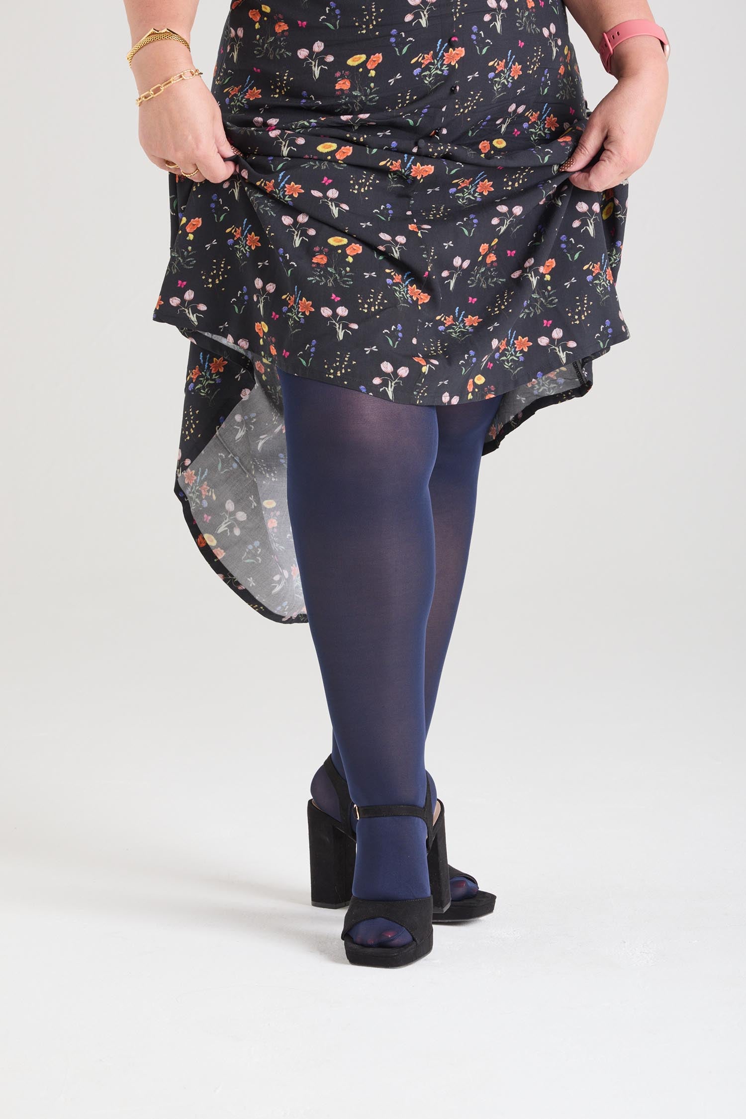 80 Denier Tights - Marinblå