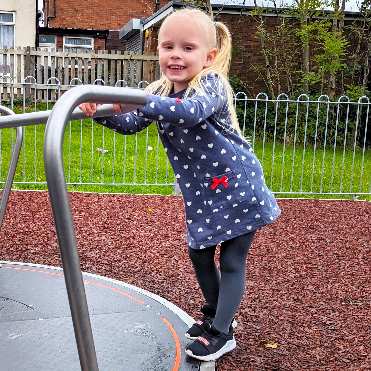 Barnstrumpbyxor - skiffergrå