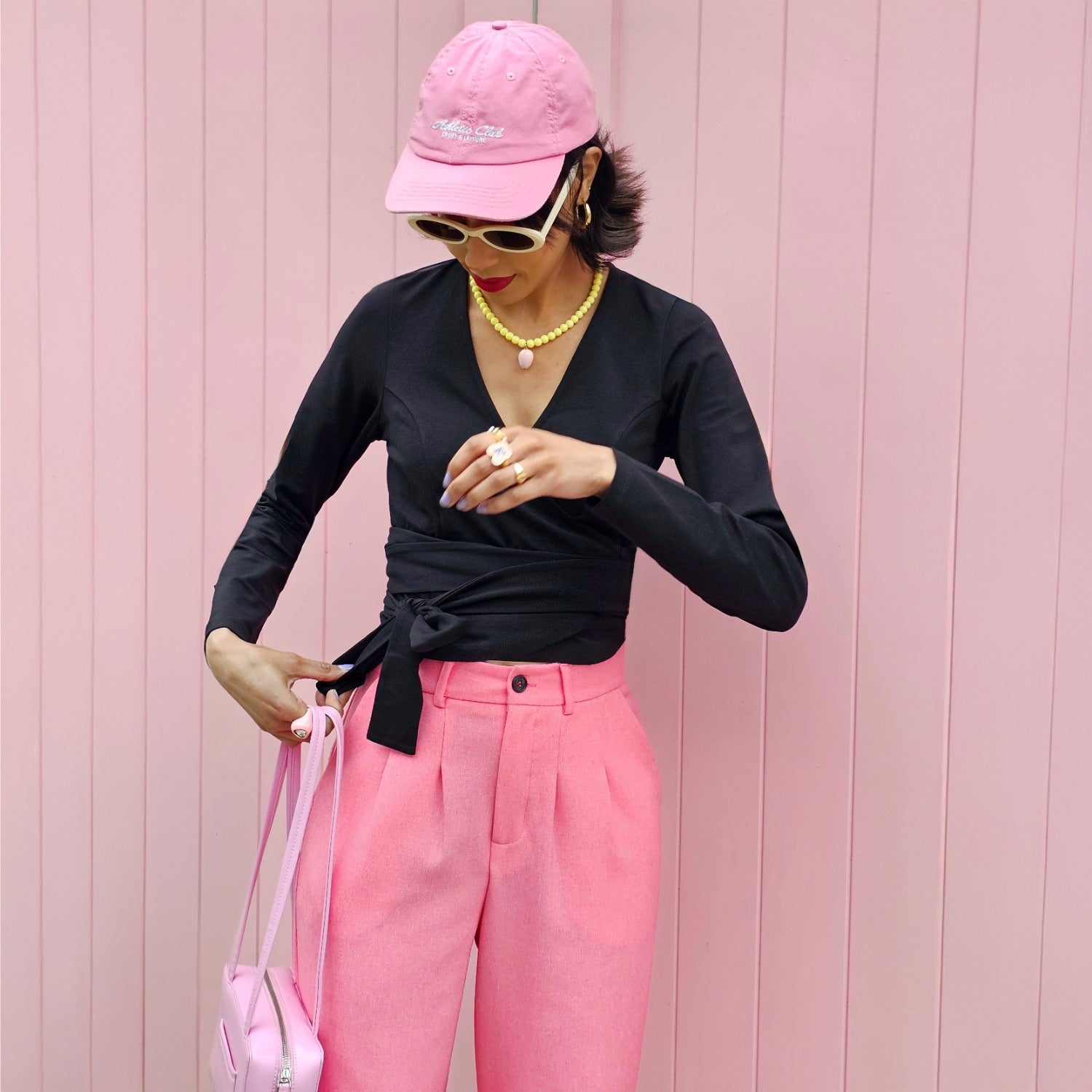 Top z organicznej bawełny - Czarny