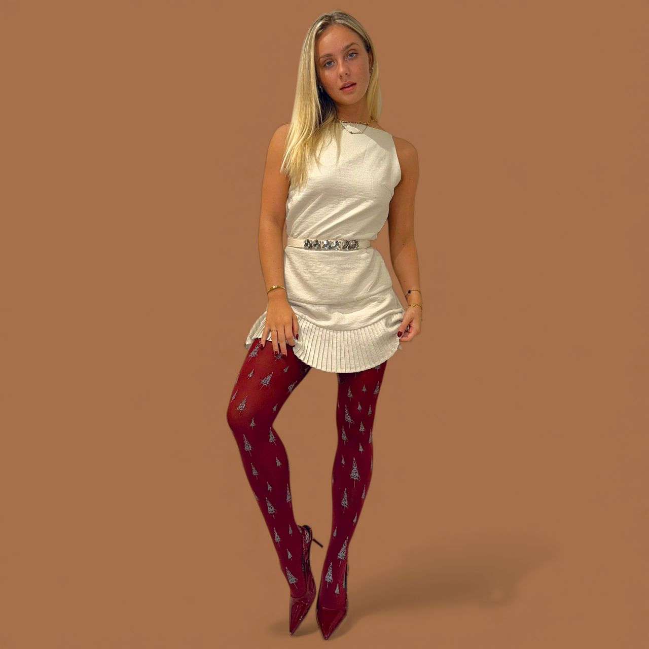 Weihnachts-Strumpfhose - Festive Forest