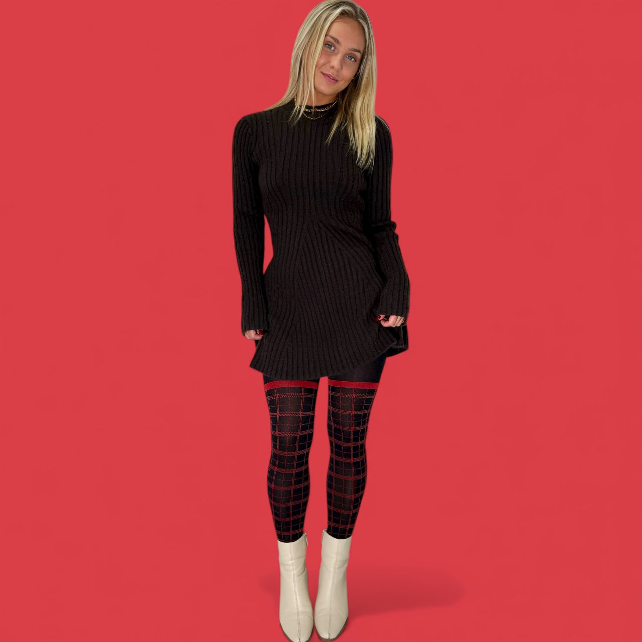 Weihnachts-Strumpfhose - Gift Wrapped