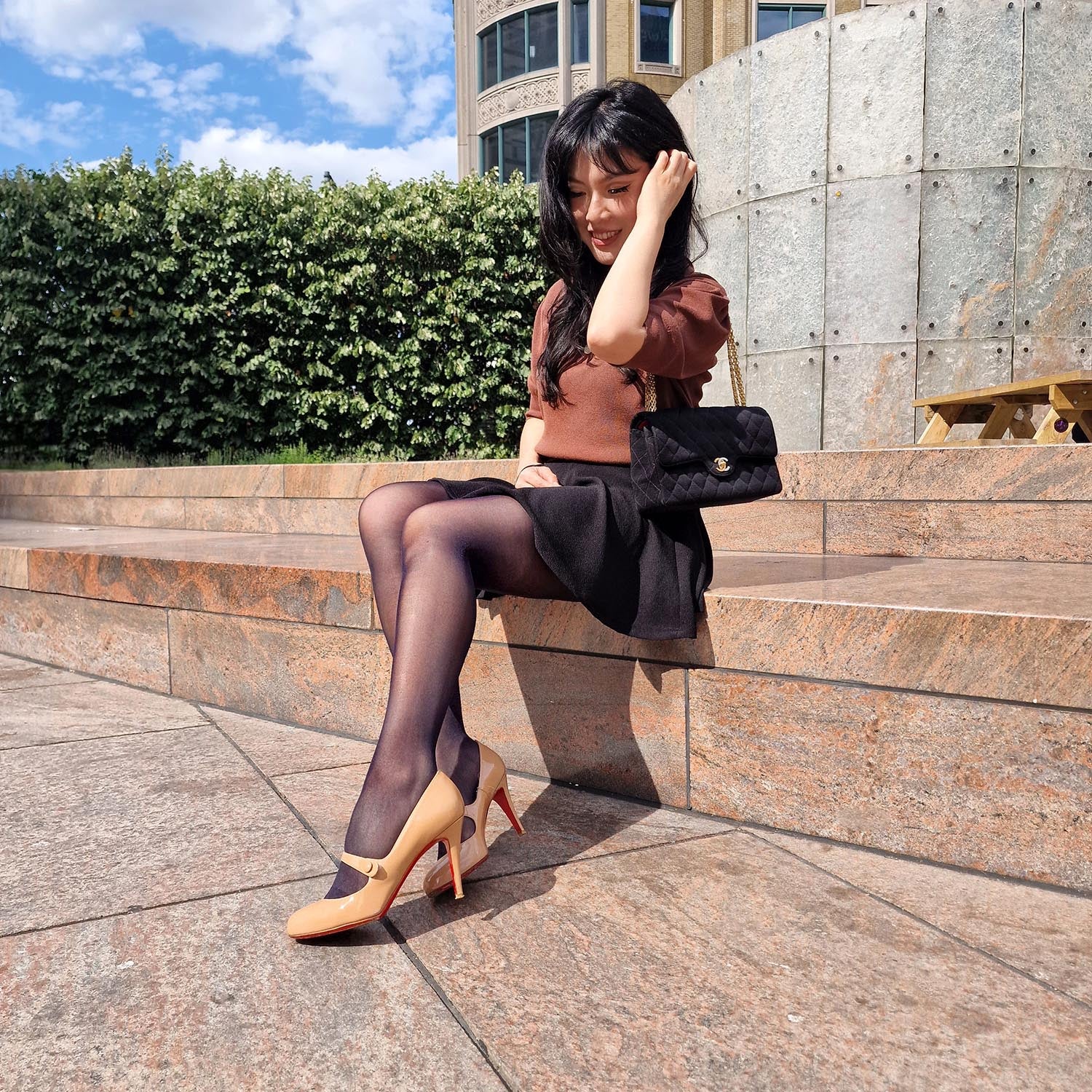 30 Den Feinstrumpfhose Halo – Liquorice
