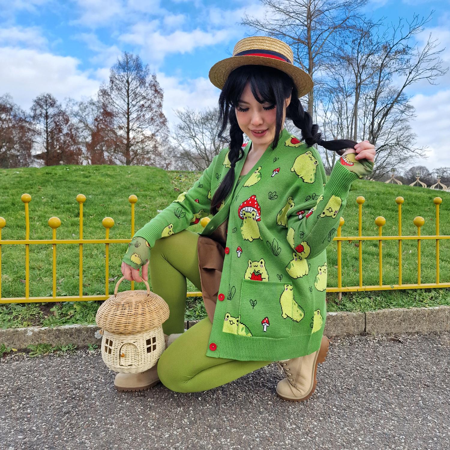 Baumwoll-Cardigan - Hoppy Meadow