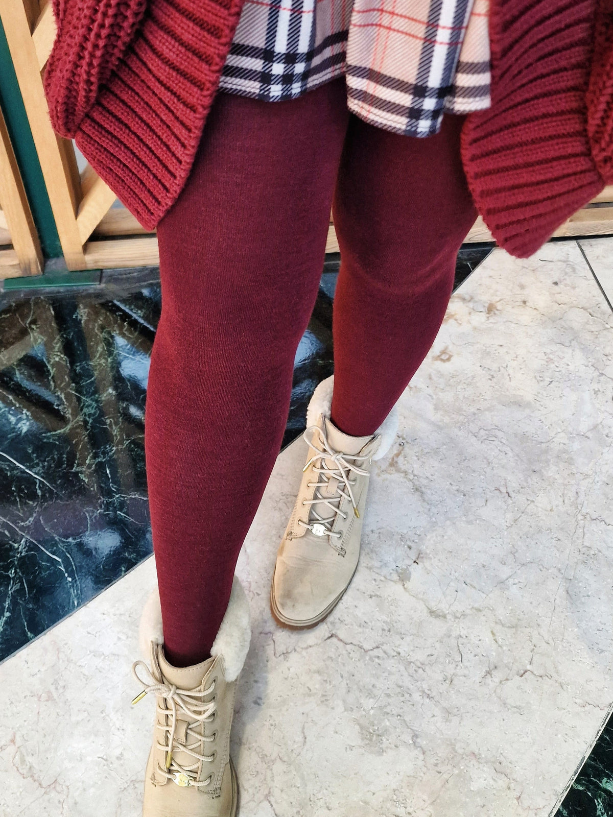 Merino Wollstrumpfhosen - Red Velvet Cake