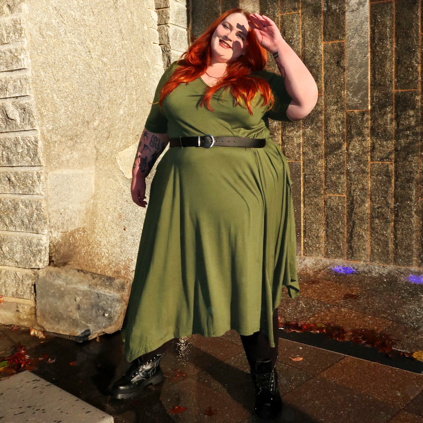 Veganskt läder midjebälte - Silver