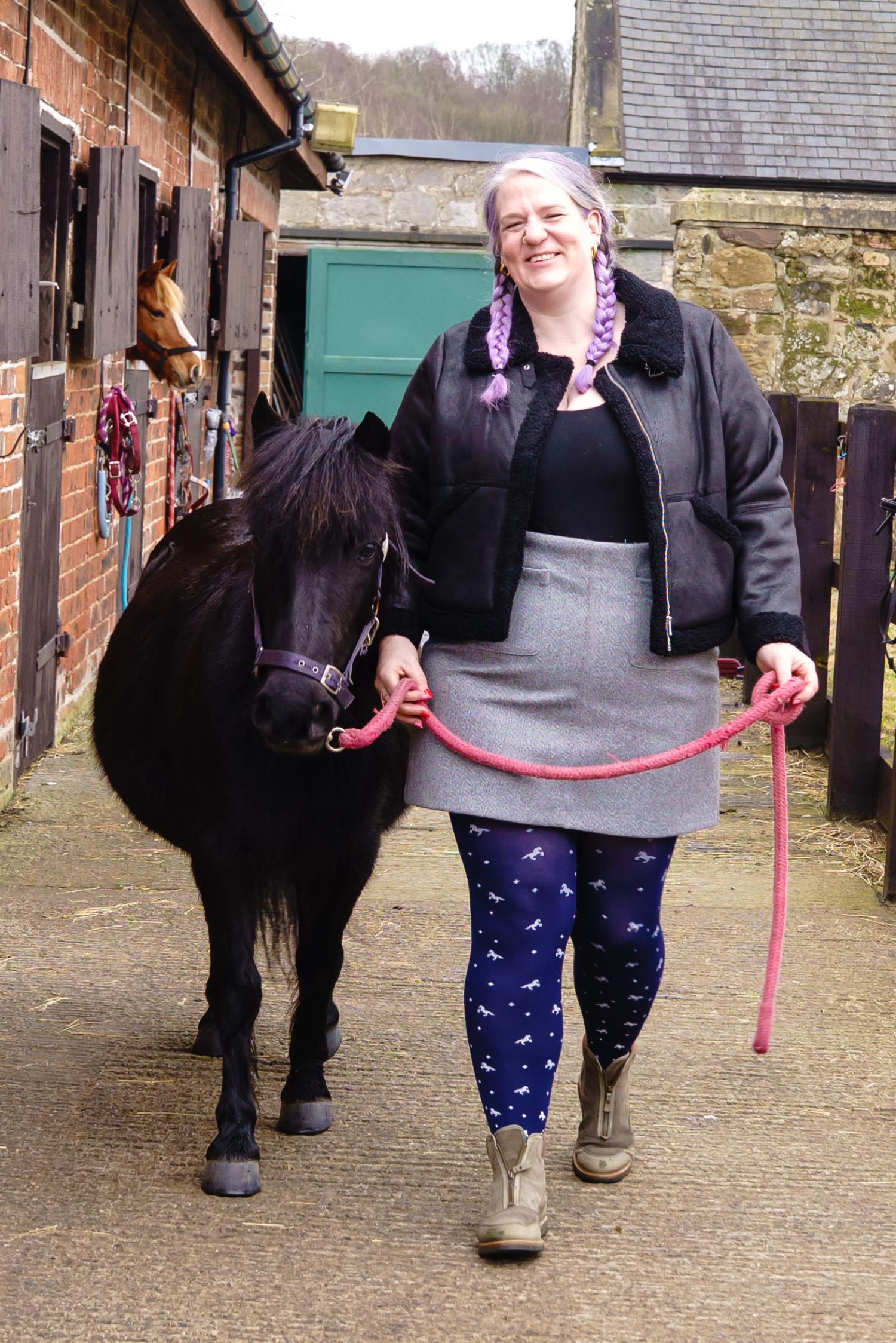 Blickdichte Strumpfhose - Dinky Horses