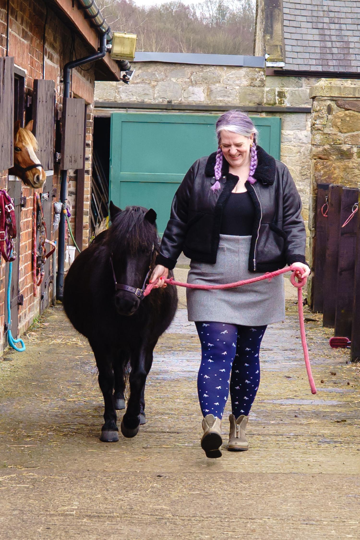 Blickdichte Strumpfhose - Dinky Horses