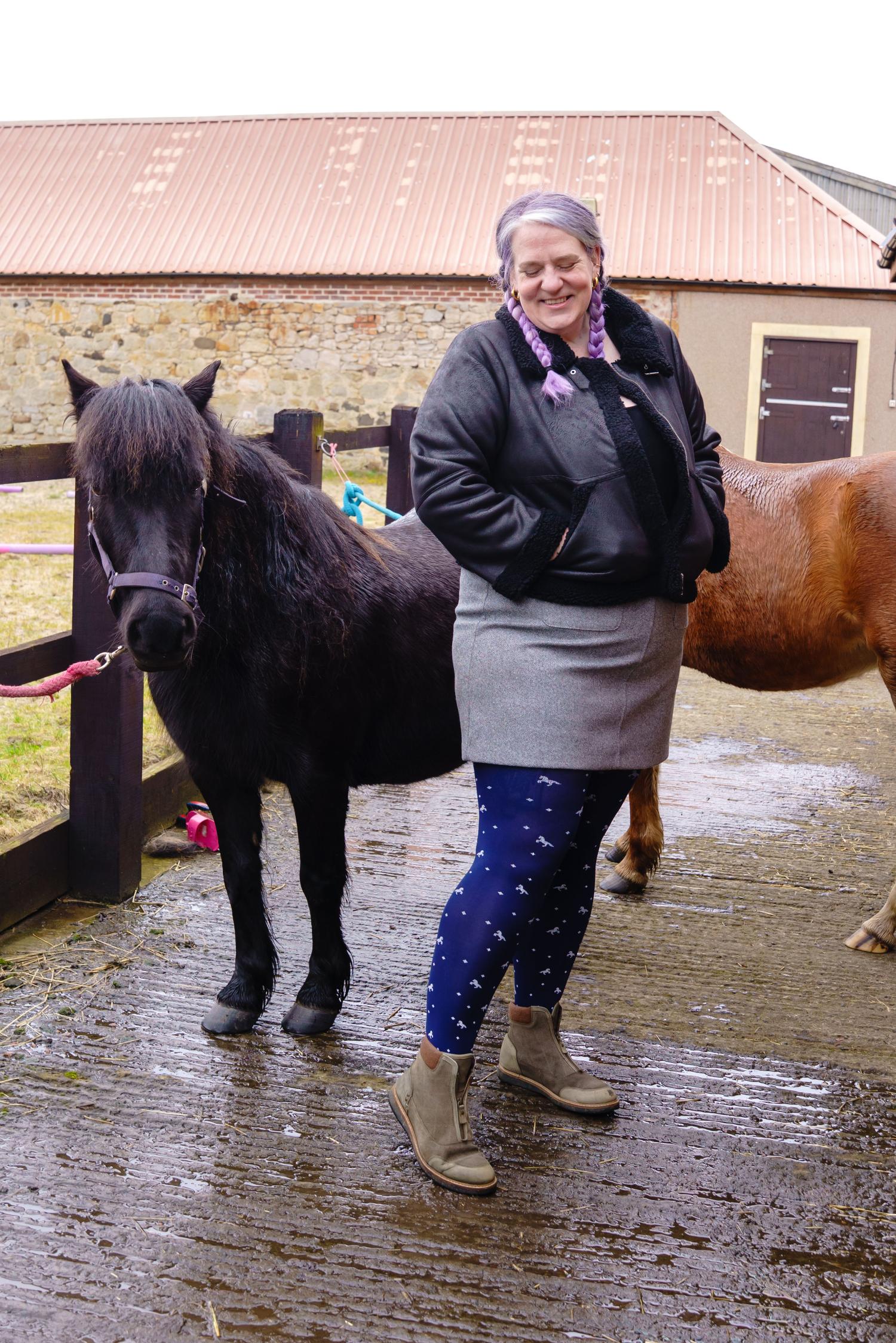 Blickdichte Strumpfhose - Dinky Horses