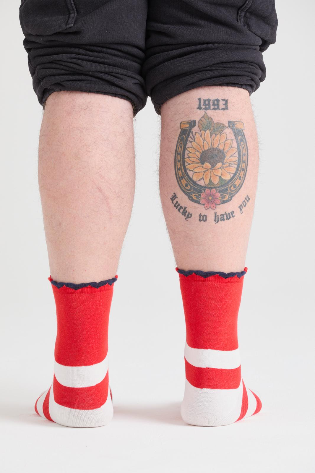 Baumwoll-Sneaker-Socken - Rentier